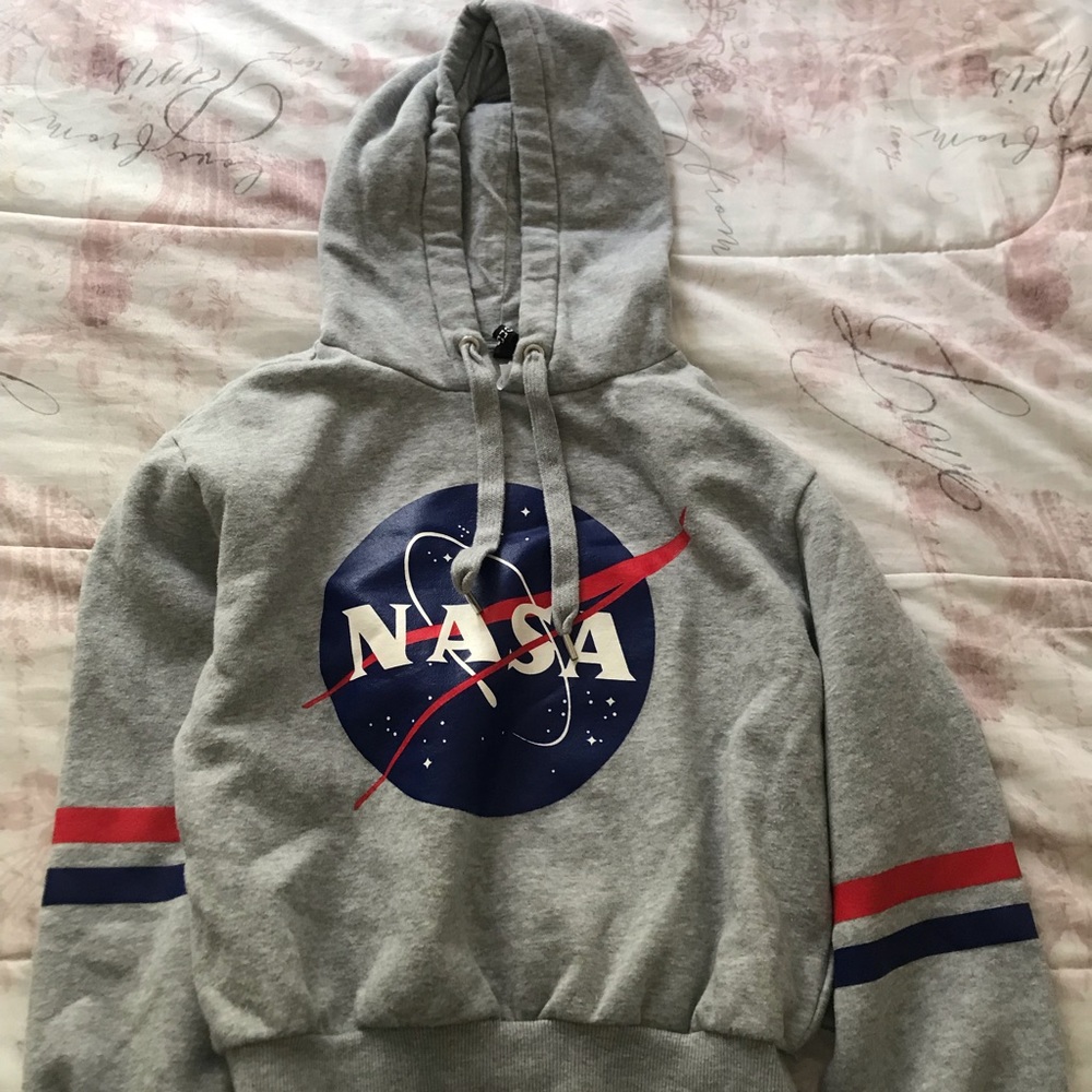 Cropped NASA Hoodie